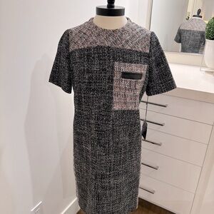 Pink & Black Tweed Dress by Carlisle - Size 6